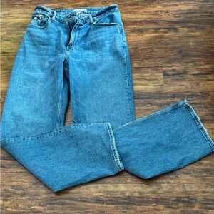 Abercrombie & Fitch High rise, internationally distressed, tall gal friendly.